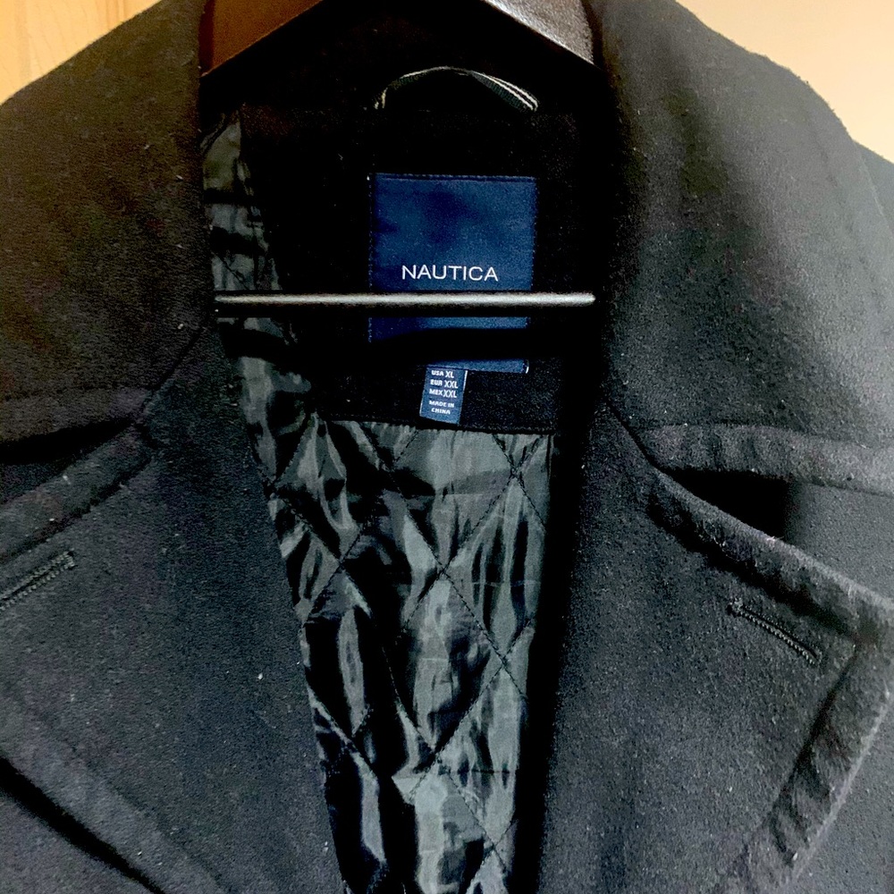 Black pea Coat Nautica